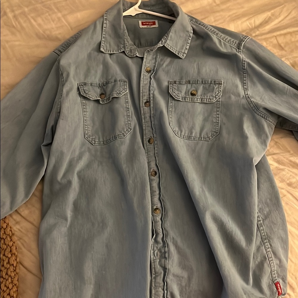 Wrangler Light Blue Denim Shirt